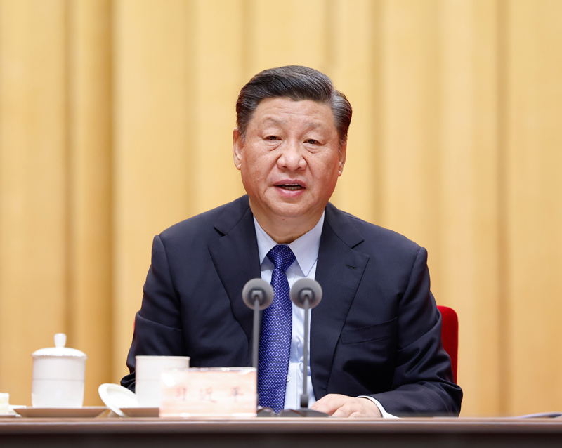 2月20日，黨史學(xué)習(xí)教育動員大會在北京召開。中共中央總書記、國家主席、中央軍委主席習(xí)近平出席會議并發(fā)表重要講話。新華社記者 黃敬文 攝