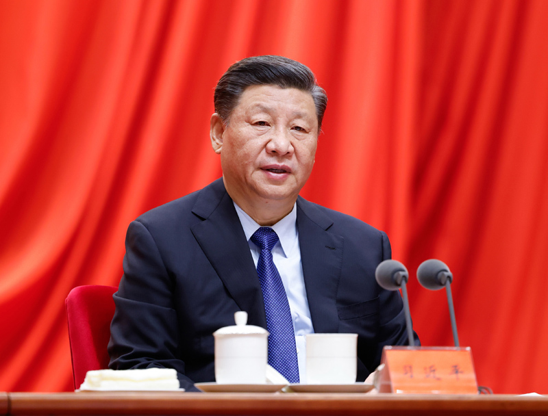 2月20日，黨史學(xué)習(xí)教育動員大會在北京召開。中共中央總書記、國家主席、中央軍委主席習(xí)近平出席會議并發(fā)表重要講話。新華社記者 黃敬文 攝